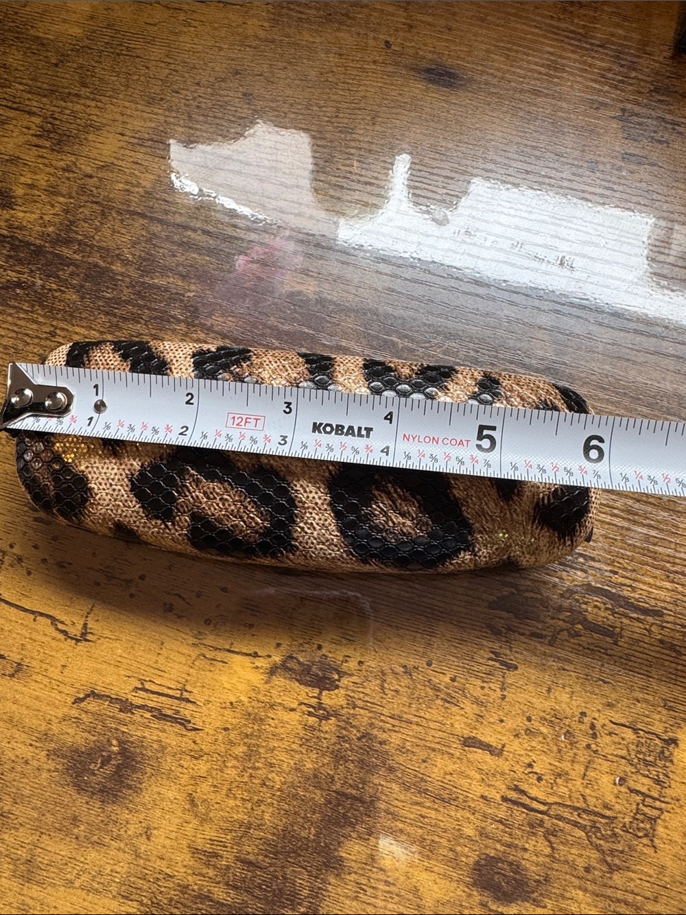 Foster Grant Leopard Print Glasses Case - Tan & Black - Picture 3 of 4